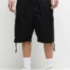 PULL & BEAR Parachute Bermuda With ShortsBlack Uomo Bermuda PUC22F0CU-Q11