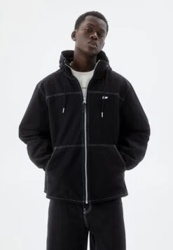 PULL & BEAR Pronounced SeamsGiacca Da Mezza StagioneBlack Uomo Pantaloni Sportivi E Joggers PUC22S0QI-Q11