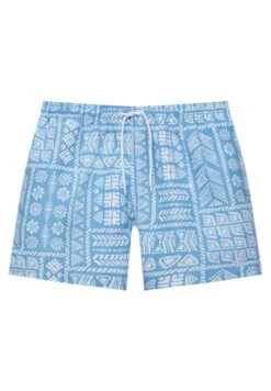 PULL & BEAR Printed - Shorts Da Mare - Blue -Pull & Bear 3041cd3a8fe24c6885d7e8056b85384d