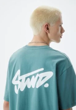 PULL & BEAR With Stwd LogoT-Shirt BasicGreen Uomo T-shirt E Polo PUC22O1NS-M13 -Pull & Bear 304c1ec279134a7386a10ebaee4b2de4