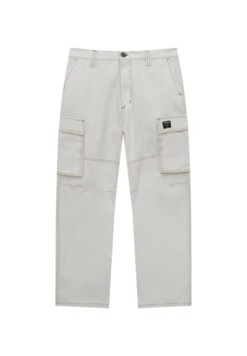 PULL & BEAR With Contrast Stitching Pantaloni CargoMottled Beige Uomo Pantaloni PUC22E0DX-B11 -Pull & Bear 304ca6a40ed1409ca6af3ad8bcb2caa8