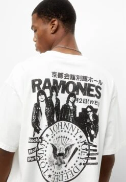 PULL & BEAR RamonesT-Shirt Con StampaWhite Uomo T-shirt E Polo PUC22O1OF-A11 -Pull & Bear 307ceaec0b0743598a158b8f23bf582f