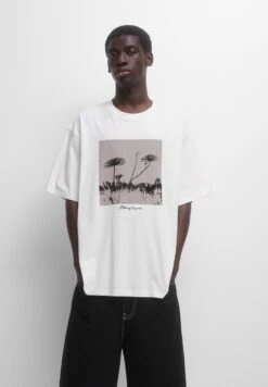 PULL & BEAR Short Sleeve WithT-Shirt Con StampaWhite Uomo T-shirt E Polo PUC22O1P5-A11