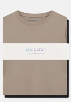 PULL & BEAR 2 PackT-Shirt BasicBeige Uomo T-shirt E Polo PUC22O1L3-B11 -Pull & Bear 3138383f07904d94bafdcbd19b0bbd46