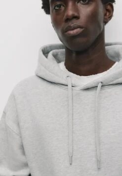 PULL & BEAR Felpa Con Cappuccio - Light Grey -Pull & Bear 32811f6ed9e844389c5f76abab7dde03