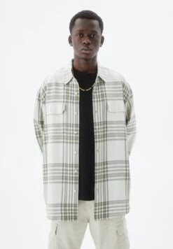 PULL & BEAR Long Sleeve Checked - Camicia - White