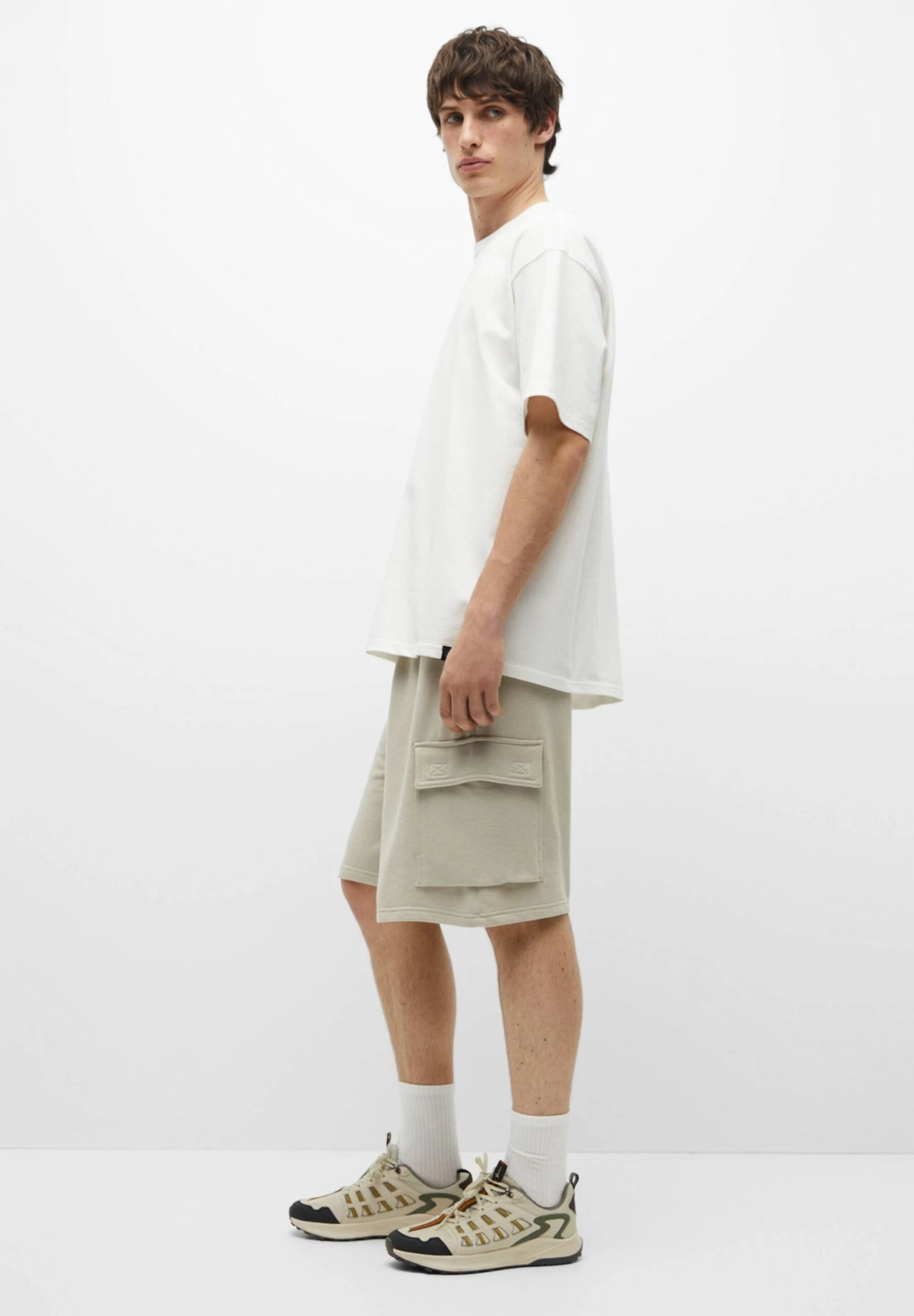 PULL & BEAR Bermuda Straight - Shorts - Sand 5 PULL & BEAR Bermuda Straight - Shorts - Sand - immagine 5