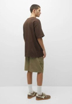 PULL & BEAR Heavy WeightT-Shirt BasicMottled Brown Uomo T-shirt E Polo PUC22O1BR-O11 -Pull & Bear 34097288dd9545e0a6b8c2a2126a42c4