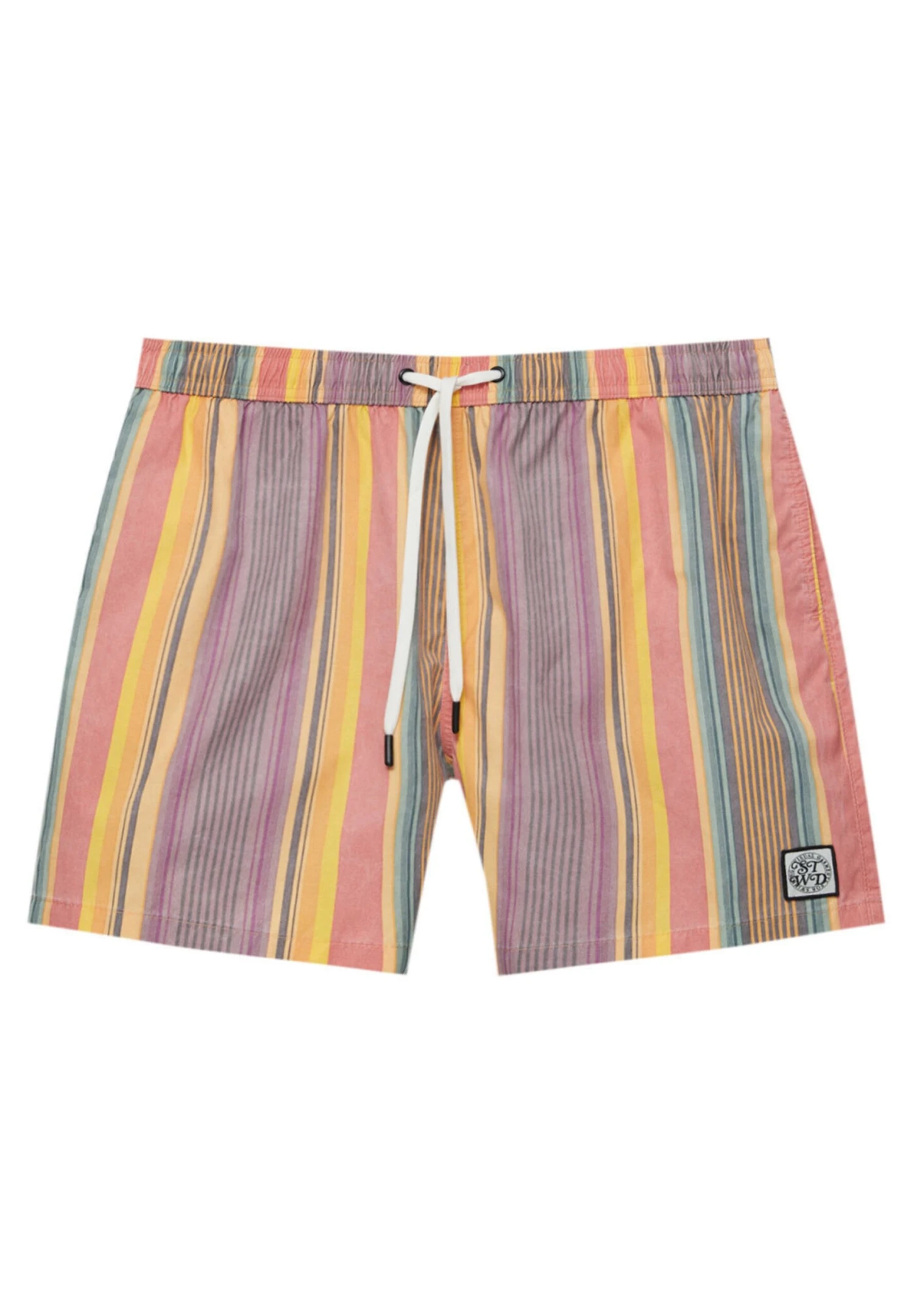 PULL & BEAR Striped With Stwd Label - Costume Da Bagno - Multi Coloured 5 PULL & BEAR Striped With Stwd Label - Costume Da Bagno - Multi Coloured - immagine 5