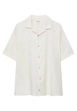 PULL & BEAR Basic Short Sleeve - Camicia - White -Pull & Bear 35e51677c02140f39b794c17f5203468