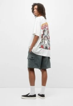 PULL & BEAR Guns N’ Roses T-Shirt Con StampaWhite Uomo T-shirt E Polo PUC22O1N7-A11 -Pull & Bear 363e03a7937740a9ae13745d12cd07b5