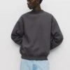 PULL & BEAR ROUND NECK - Felpa - Dark Grey
