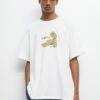 PULL & BEAR Short Sleeve KornT-Shirt Con StampaWhite Uomo T-shirt E Polo PUC22O1QD-A11