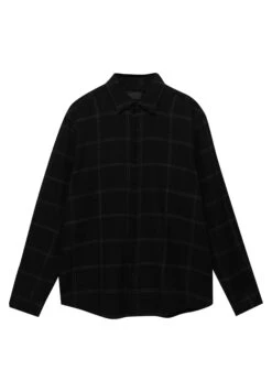 PULL & BEAR Long Sleeve Checked CamiciaBlack Uomo Camicie PUC22D0KG-Q11 -Pull & Bear 3919f48d629047cc8e11e38d50425032