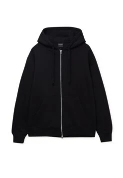 PULL & BEAR Basic Hoodie - Felpa Con Zip - Black -Pull & Bear 39dd71bbee834b029950abe60ac8acb4