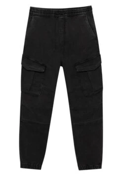 PULL & BEAR Basic Cargo- Jeans Tapered Fit - Black Denim 11 PULL & BEAR Basic Cargo- Jeans Tapered Fit - Black Denim -Pull & Bear 3c1da6b6520a48a4ac878866d7ac5827