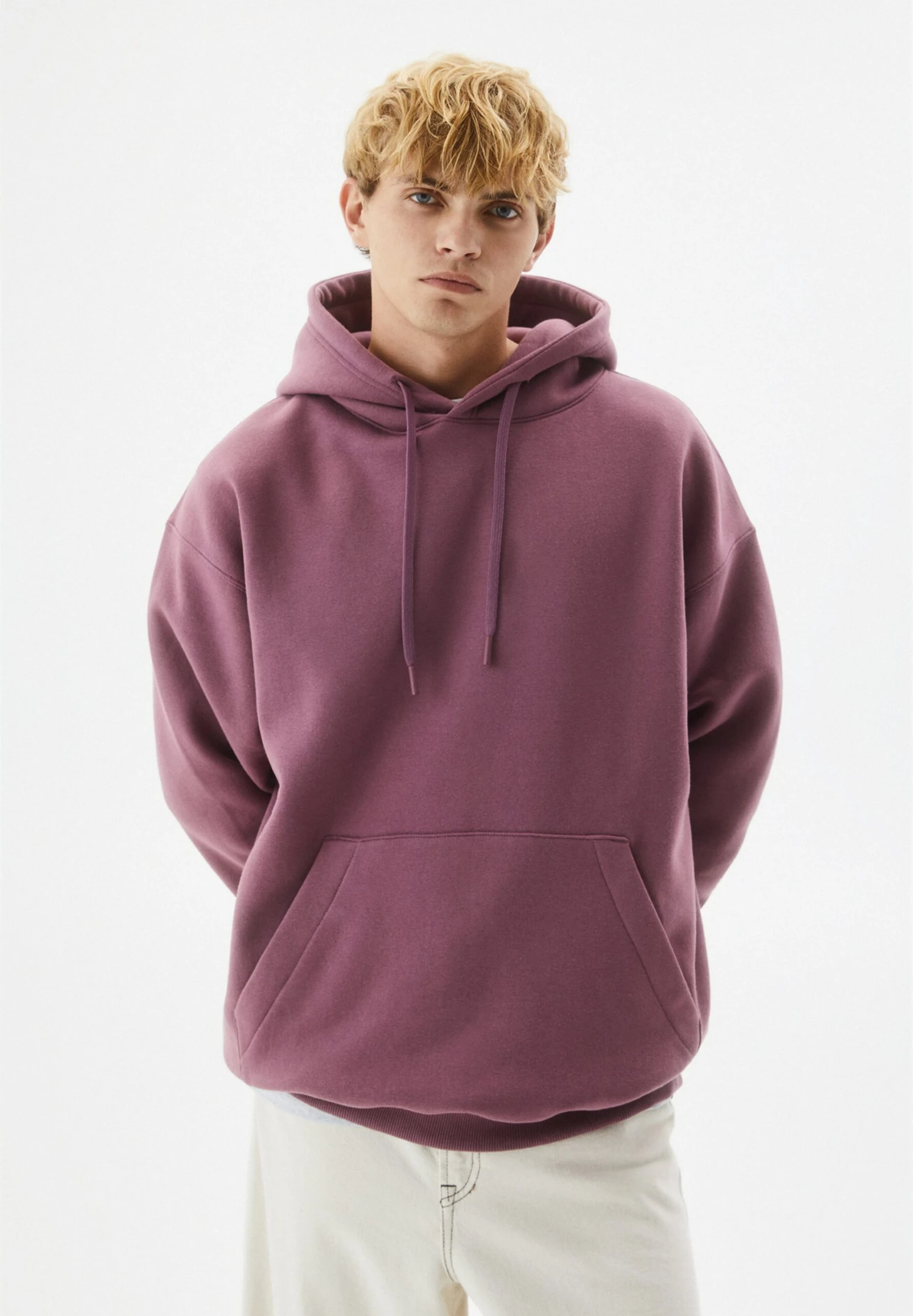 PULL & BEAR Basic ColouredFelpa Con CappuccioPink Uomo Maglieria E Felpe PUC21009J-J11 3 PULL & BEAR Basic ColouredFelpa Con CappuccioPink Uomo Maglieria E Felpe PUC21009J-J11 - immagine 3
