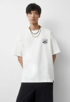 PULL & BEAR Short SleeveT-Shirt Con StampaWhite Uomo T-shirt E Polo PUC22O1PQ-A11 -Pull & Bear 3ce0e829aa9e4825824539b9433dbf24