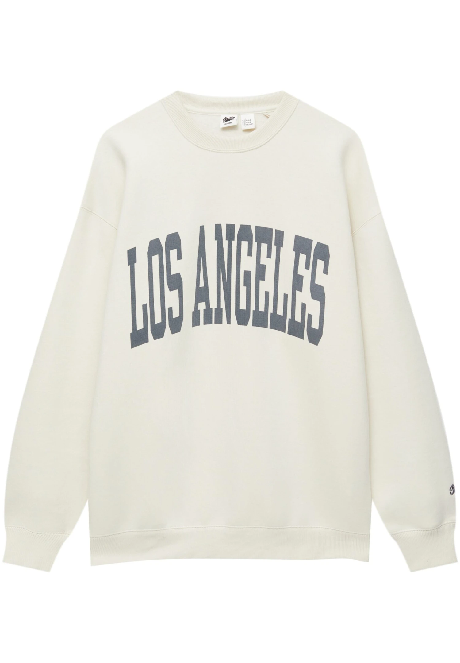 PULL & BEAR Los Angeles Varsity FelpaWhite Uomo Maglieria E Felpe PUC22S0R3-A11 1 PULL & BEAR Los Angeles Varsity FelpaWhite Uomo Maglieria E Felpe PUC22S0R3-A11