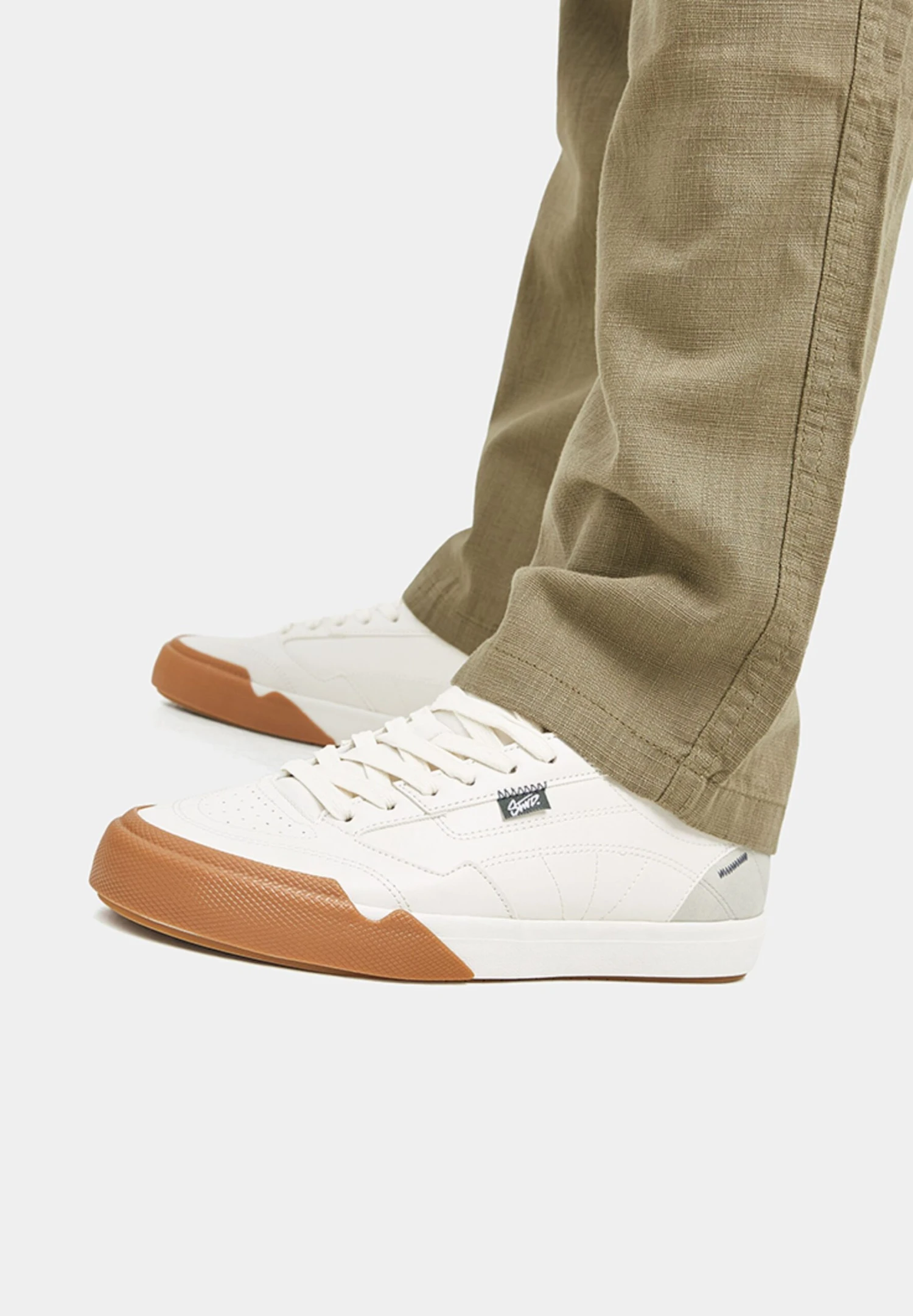 PULL & BEAR Contrast Retro - Sneakers Basse - Beige 1 PULL & BEAR Contrast Retro - Sneakers Basse - Beige