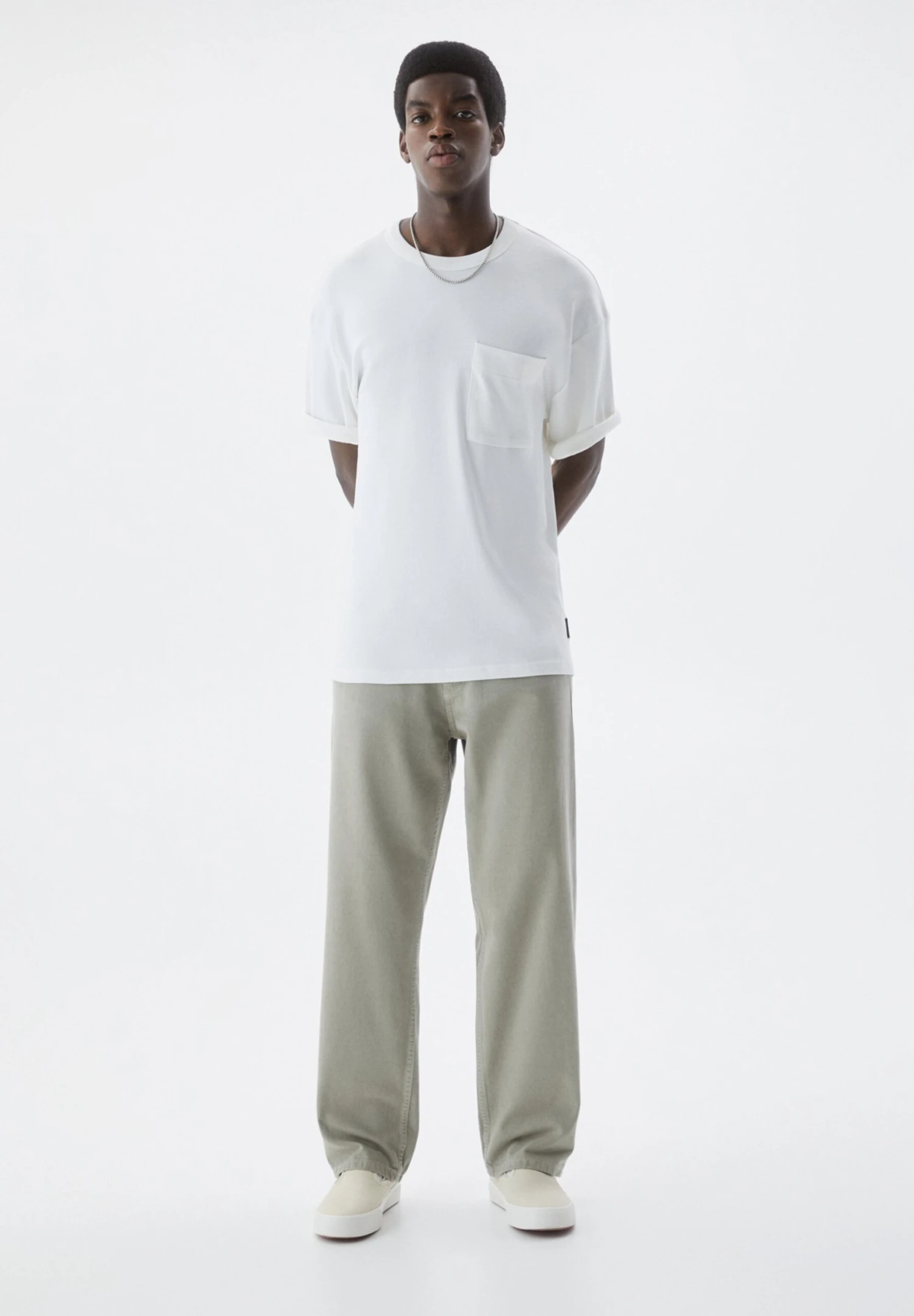 PULL & BEAR Baggy - Jeans A Sigaretta - Dark Green 2 PULL & BEAR Baggy - Jeans A Sigaretta - Dark Green - immagine 2