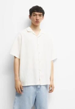 PULL & BEAR Basic Short Sleeve - Camicia - White