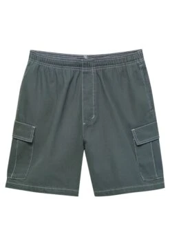 PULL & BEAR Bermuda With Seam Detail - Shorts - Green -Pull & Bear 403764d5fd5247feb0da115f15632a76