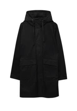 PULL & BEAR Rubberised - Parka - Black -Pull & Bear 40467795d05e490b876ec11847e8a577