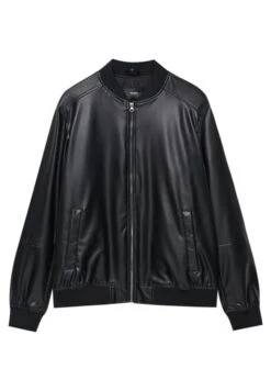 PULL & BEAR Basic Giacca In SimilpelleBlack Uomo Giacche PUC22T0SK-Q11 -Pull & Bear 4063865410bc475ba9f08277a8457806