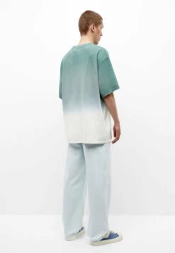 PULL & BEAR Short Sleeve Ombré T-Shirt Con StampaGold Coloured Uomo T-shirt E Polo PUC22O1NC-F11 -Pull & Bear 40bb0b21fa6b416eaf6ed6a0096ada4d