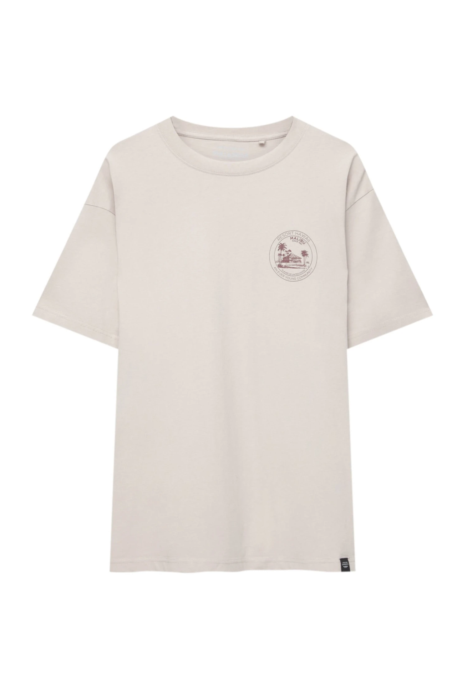 PULL & BEAR Short SleeveWith GraphicT-Shirt Con StampaSand Uomo T-shirt E Polo PUC22O1MJ-B11 6 PULL & BEAR Short SleeveWith GraphicT-Shirt Con StampaSand Uomo T-shirt E Polo PUC22O1MJ-B11 - immagine 6