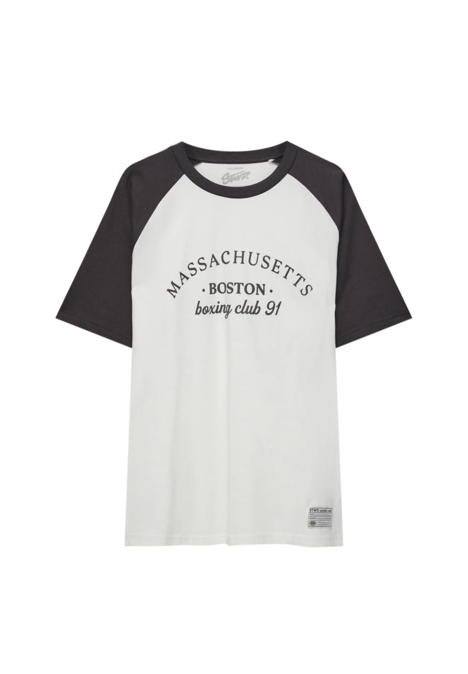 PULL & BEAR With Short Raglan SleevesT-Shirt Con StampaDark Grey Uomo T-shirt E Polo PUC22O1NL-C11 5 PULL & BEAR With Short Raglan SleevesT-Shirt Con StampaDark Grey Uomo T-shirt E Polo PUC22O1NL-C11 - immagine 5