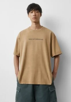 PULL & BEAR With Short Sleeves AndT-Shirt Con StampaOchre Uomo T-shirt E Polo PUC22O1PK-O11 -Pull & Bear 41b7c8fab73842c5b3f5ad53327e4fe4