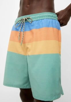 PULL & BEAR With Colourful Stripes - Costume Da Bagno - Green -Pull & Bear 42535d8d64cd4f5da3d89781d82f8aaf