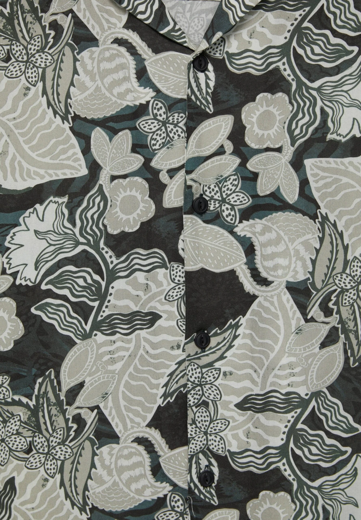 PULL & BEAR Floral Print Short Sleeve- Camicia - Mint 7 PULL & BEAR Floral Print Short Sleeve- Camicia - Mint - immagine 7