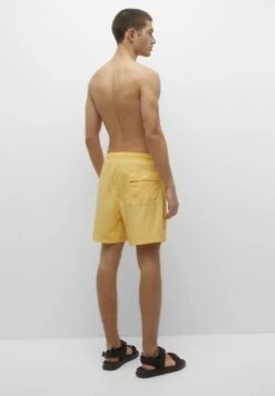 PULL & BEAR Basic With Elastic WaistbandShorts Da MareYellow Uomo Moda Mare PUC82H02S-E11 -Pull & Bear 43c34906c7574009b8e8c4a49268a46a