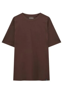 PULL & BEAR Heavy WeightT-Shirt BasicMottled Brown Uomo T-shirt E Polo PUC22O1BR-O11 -Pull & Bear 45ab6b5d3e784b0d870b4c084adb3a8b