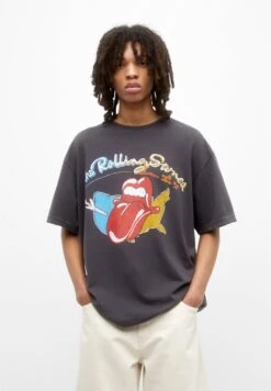 PULL & BEAR The Rolling Stones 1978 T-Shirt Con StampaBlack Uomo T-shirt E Polo PUC22O1NK-Q11