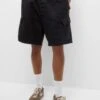 PULL & BEAR Rustic Bermuda- Shorts - Black