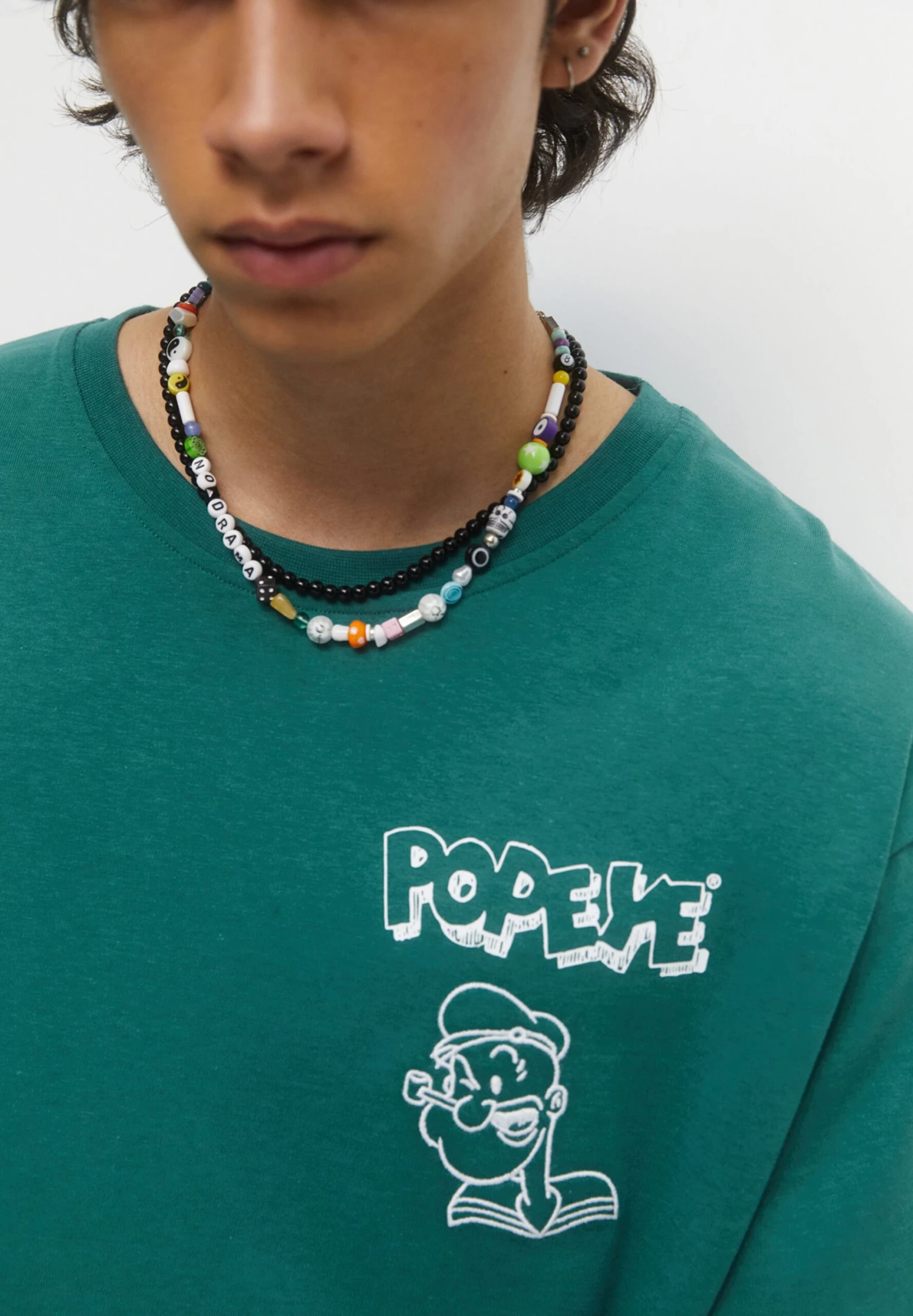 PULL & BEAR Popeye Short SleeveT-Shirt Con StampaGreen Uomo T-shirt E Polo PUC22O1PS-M11 5 PULL & BEAR Popeye Short SleeveT-Shirt Con StampaGreen Uomo T-shirt E Polo PUC22O1PS-M11 - immagine 5