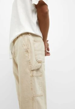 PULL & BEAR CarpenterJeans A SigarettaMottled Beige Uomo Jeans PUC22G0OR-B12 -Pull & Bear 48daeb3c5c0f4646ad7e74a47ab6a4e8