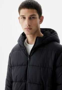 PULL & BEAR Reversible Puffer Cappotto InvernaleMottled Black Uomo Cappotti PUC22T0PP-Q11 -Pull & Bear 4a52791367a44a21acf695442d175e7e