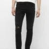 PULL & BEAR Basic Jeans Slim FitMottled Dark Grey Uomo Jeans PUC22G0OY-C11