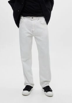PULL & BEAR Wide - Jeans Baggy - White