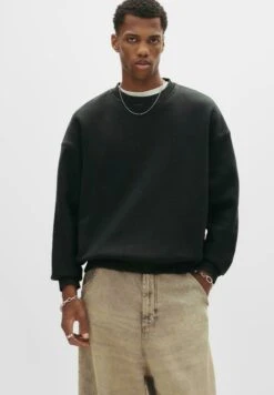 PULL & BEAR WASHED BOXY - Felpa - Dark Grey