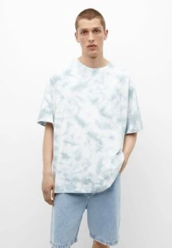 PULL & BEAR Tie-DyeT-Shirt Con StampaLight Blue Uomo T-shirt E Polo PUC22O1NB-K12