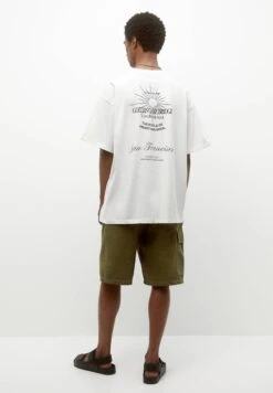 PULL & BEAR San FranciscoT-Shirt Con StampaWhite Uomo T-shirt E Polo PUC22O1N2-A11