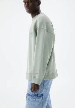 PULL & BEAR Green Garment-DyeFelpaGreen Uomo Maglieria E Felpe PUC22S0QZ-M11 -Pull & Bear 50083729a6e8478990b6e1922244f1a8