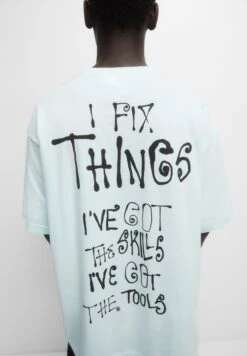 PULL & BEAR Short Sleeve StwdT-Shirt Con StampaGreen Uomo T-shirt E Polo PUC22O1PA-M11 -Pull & Bear 50137c7d6a5e440a83c8957576b3e8b3