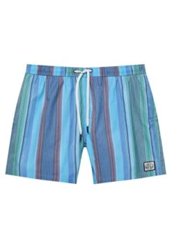 PULL & BEAR With Blue Stripes And Stwd LabelShorts Da MareBlue Uomo Moda Mare PUC82H03O-K11 -Pull & Bear 514d6e41d11b4df6be04c71accae42da